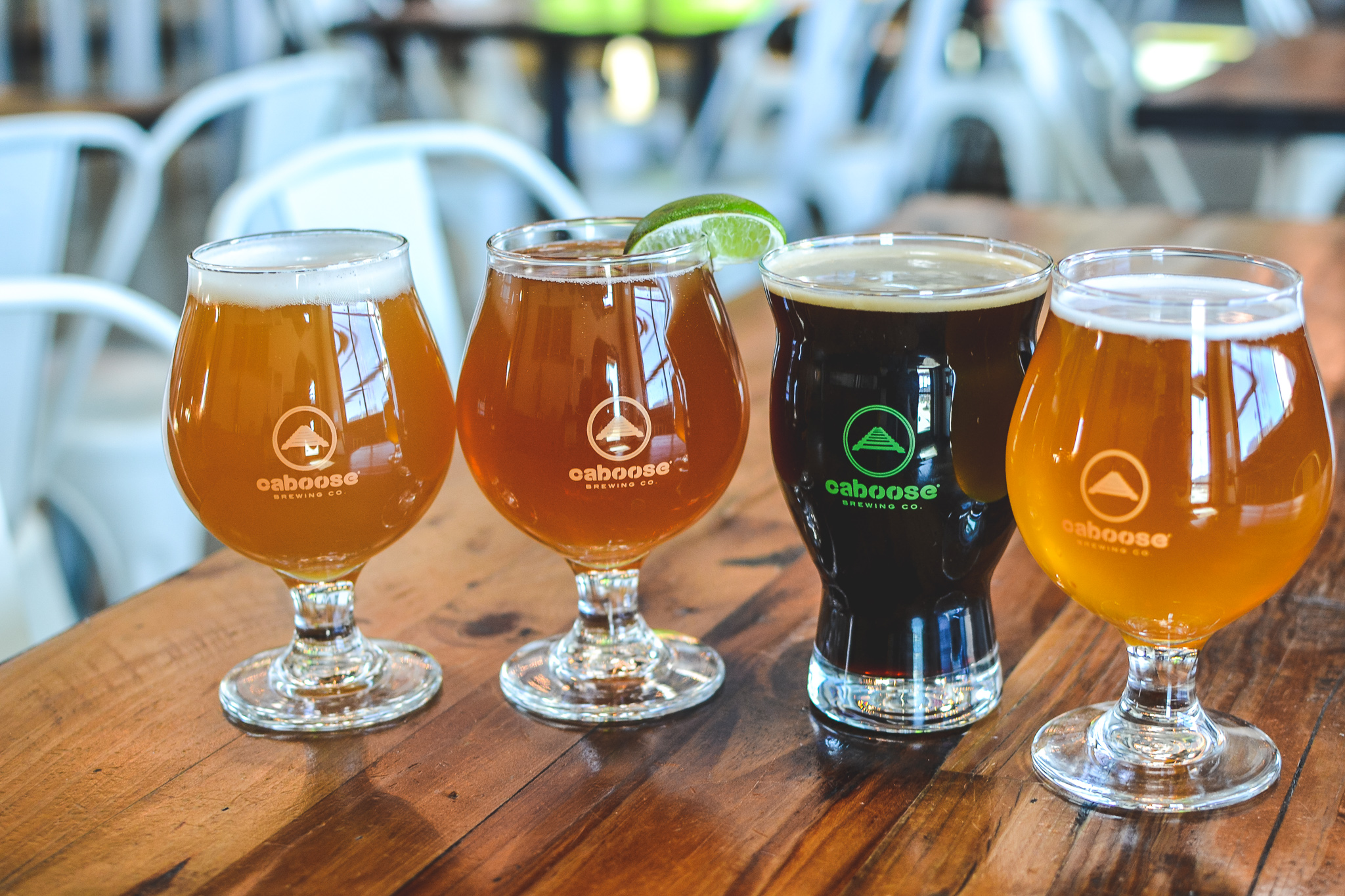 Four beers at Caboose